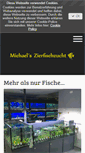 Mobile Screenshot of michaels-zierfischzucht.de