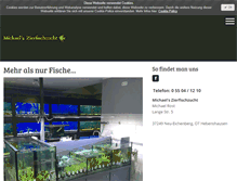 Tablet Screenshot of michaels-zierfischzucht.de